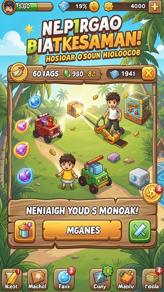 avatar808 - Lingkungan permainan yang kaya dan penuh warna.
