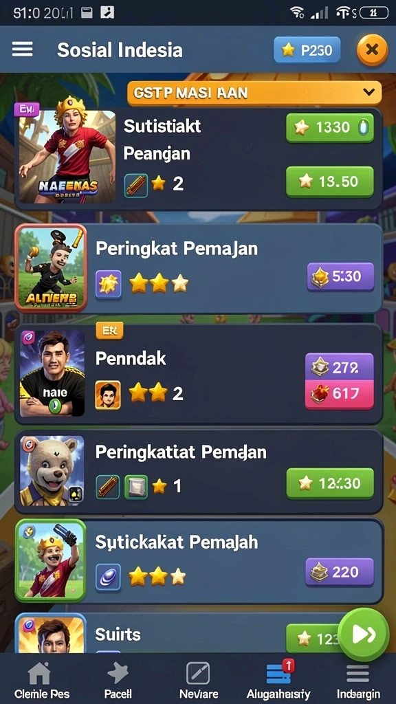 wa369 - Screenshot menunjukkan tingkat kesulitan yang meningkat dalam permainan.